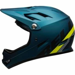 Casque Bell Sanction Bleu/Jaune Fluo -Casques VTT Importe Magasin casque bell sanction bleu jaune fluo 2
