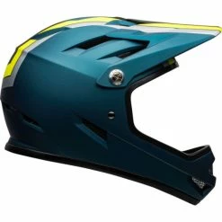 Casque Bell Sanction Bleu/Jaune Fluo -Casques VTT Importe Magasin casque bell sanction bleu jaune fluo 3