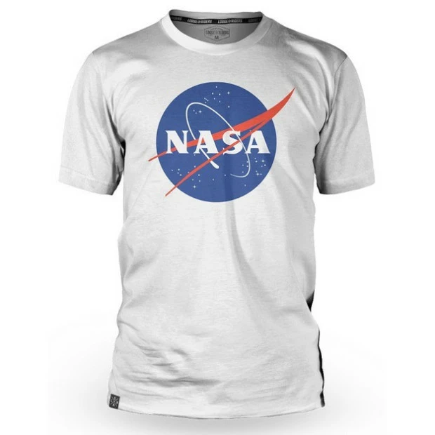 Maillot Manches Courtes Loose Riders Nasa Emblem Blanc 1 Maillot Manches Courtes Loose Riders Nasa Emblem Blanc