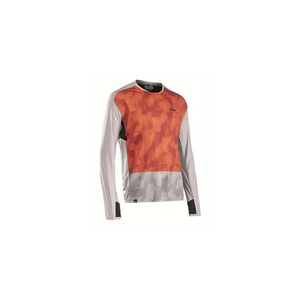 Maillot VTT Manches Longues Northwave Edge Gris Clair / Orange 1 Maillot VTT Manches Longues Northwave Edge Gris Clair / Orange
